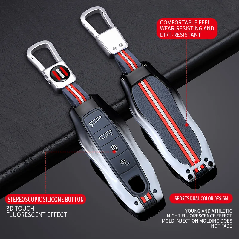 Zinc Alloy Car Smart Key Case Cover Shell Fob for Porsche New Cayenne Panamera 911 992 Taycan Car Protect Interior Accessories
Zinc Alloy Car Smart Key Case Cover Shell Fob for Porsche New Cayenne Panamera 911 992 Taycan Car Protect Interior Accessories