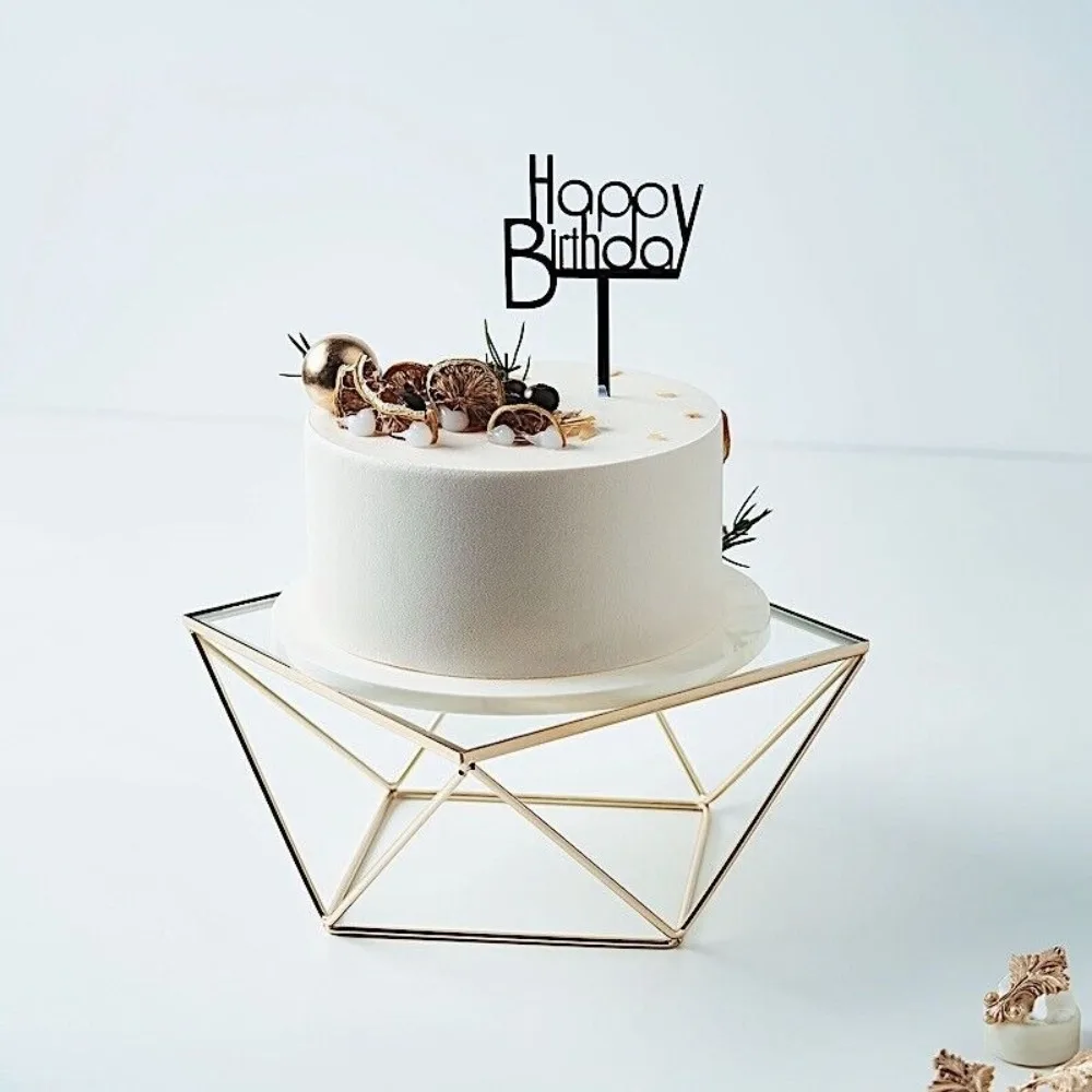 12-Inch Gold Clear Metal Glass Geometric CAKE STAND Party Wedding Decorations
12-Inch Gold Clear Metal Glass Geometric CAKE STAND Party Wedding Decorations