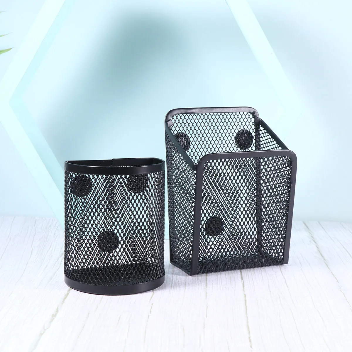 2Pcs Premium Magnetic Pen Holder Black Metal Net Desktop Organizer for Students Professionals Home Keys Jewelry Makeup Storage
2Pcs Premium Magnetic Pen Holder Black Metal Net Desktop Organizer for Students Professionals Home Keys Jewelry Makeup Storage