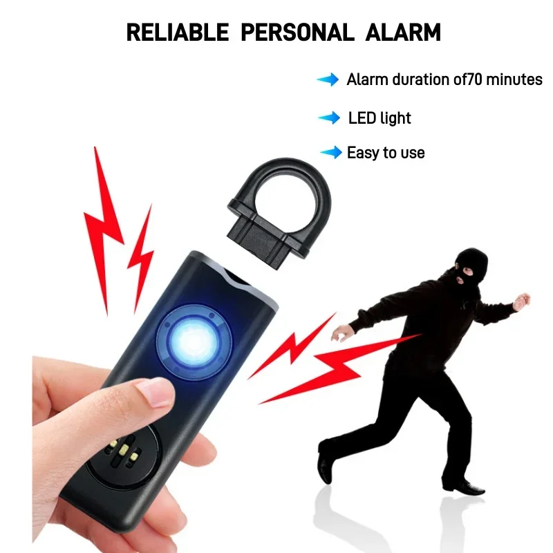 Rechargeable Personal Safety Alarm Keychain Self Defense Siren Loud Emergency Alarm for Women Students Kids Outdoor Protection
Rechargeable Personal Safety Alarm Keychain Self Defense Siren Loud Emergency Alarm for Women Students Kids Outdoor Protection