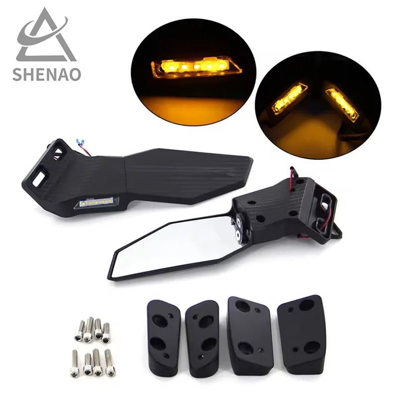 Motorcycle Wind Wing Rearview Mirror Suitable For Cfmoto 450sr Ninja400 Motorcycle Wind Wing Rearview Mirror With Signal Light
Motorcycle Wind Wing Rearview Mirror Suitable For Cfmoto 450sr Ninja400 Motorcycle Wind Wing Rearview Mirror With Signal Light
