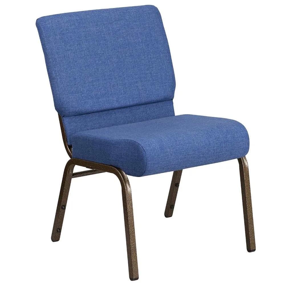 21" Wide Stacking Church Chair Blue Fabric Gold Vein Frame, Custom
21" Wide Stacking Church Chair Blue Fabric Gold Vein Frame, Custom
