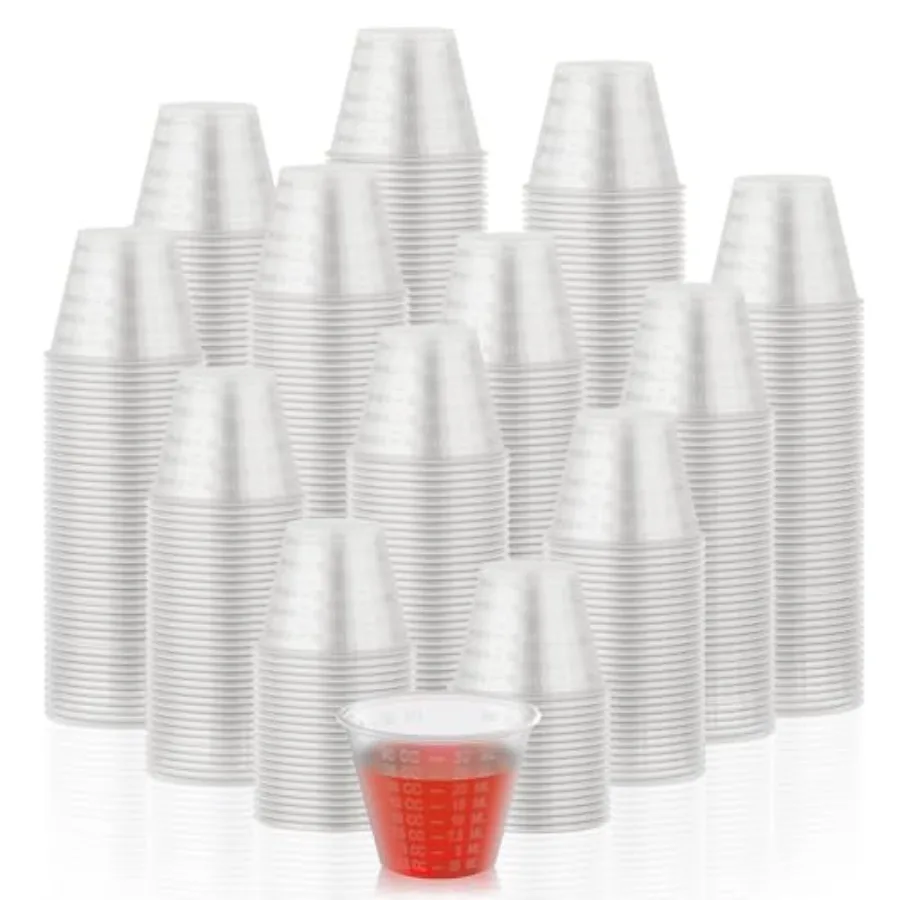 1000 Count 1 oz Disposable Medicine Cups, 1 oz Plastic Med Cups For Mixed Pills, Medication Measuring, Resin Mixing
1000 Count 1 oz Disposable Medicine Cups, 1 oz Plastic Med Cups For Mixed Pills, Medication Measuring, Resin Mixing