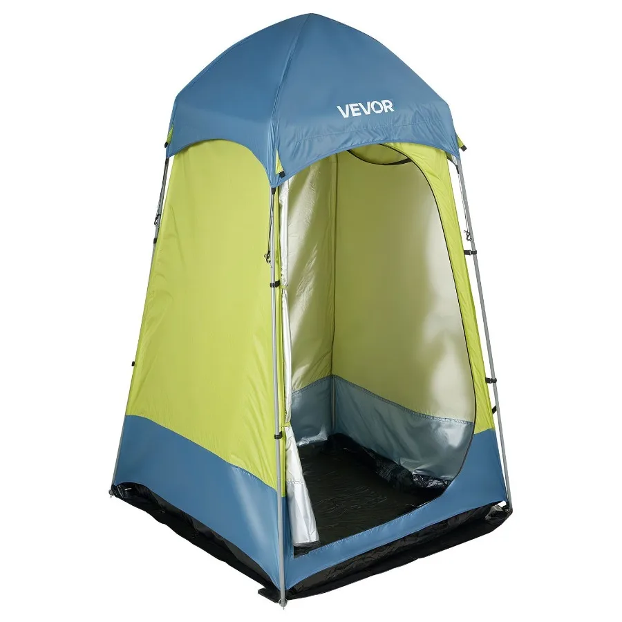 Camping Shower Tent 1 Room Portable Privacy Tent with Ground Stakes Ropes Carry Bag and Steel Poles 200D Oxford Fabric Silver C
Camping Shower Tent 1 Room Portable Privacy Tent with Ground Stakes Ropes Carry Bag and Steel Poles 200D Oxford Fabric Silver C