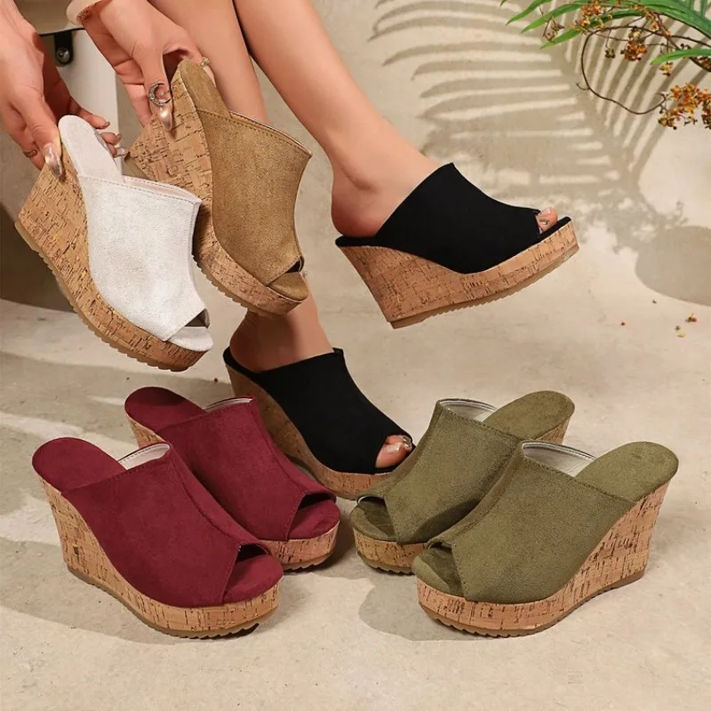 Wedge Flip-Flops Comfortable Princess Style Western Style Women's Slippers
Wedge Flip-Flops Comfortable Princess Style Western Style Women's Slippers
