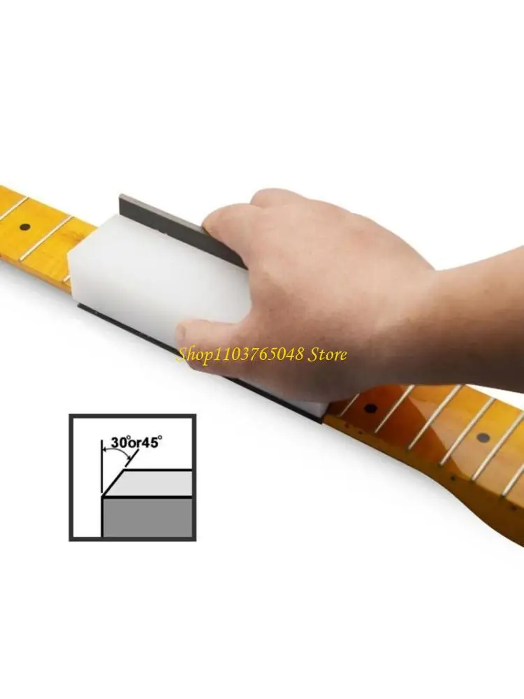 R53E Guitar Fret Beveling File Guitar Fret End Dressings Tool, 45 Degree 90 Degree Luthier File Tool for Guitar Ukulele
R53E Guitar Fret Beveling File Guitar Fret End Dressings Tool, 45 Degree 90 Degree Luthier File Tool for Guitar Ukulele