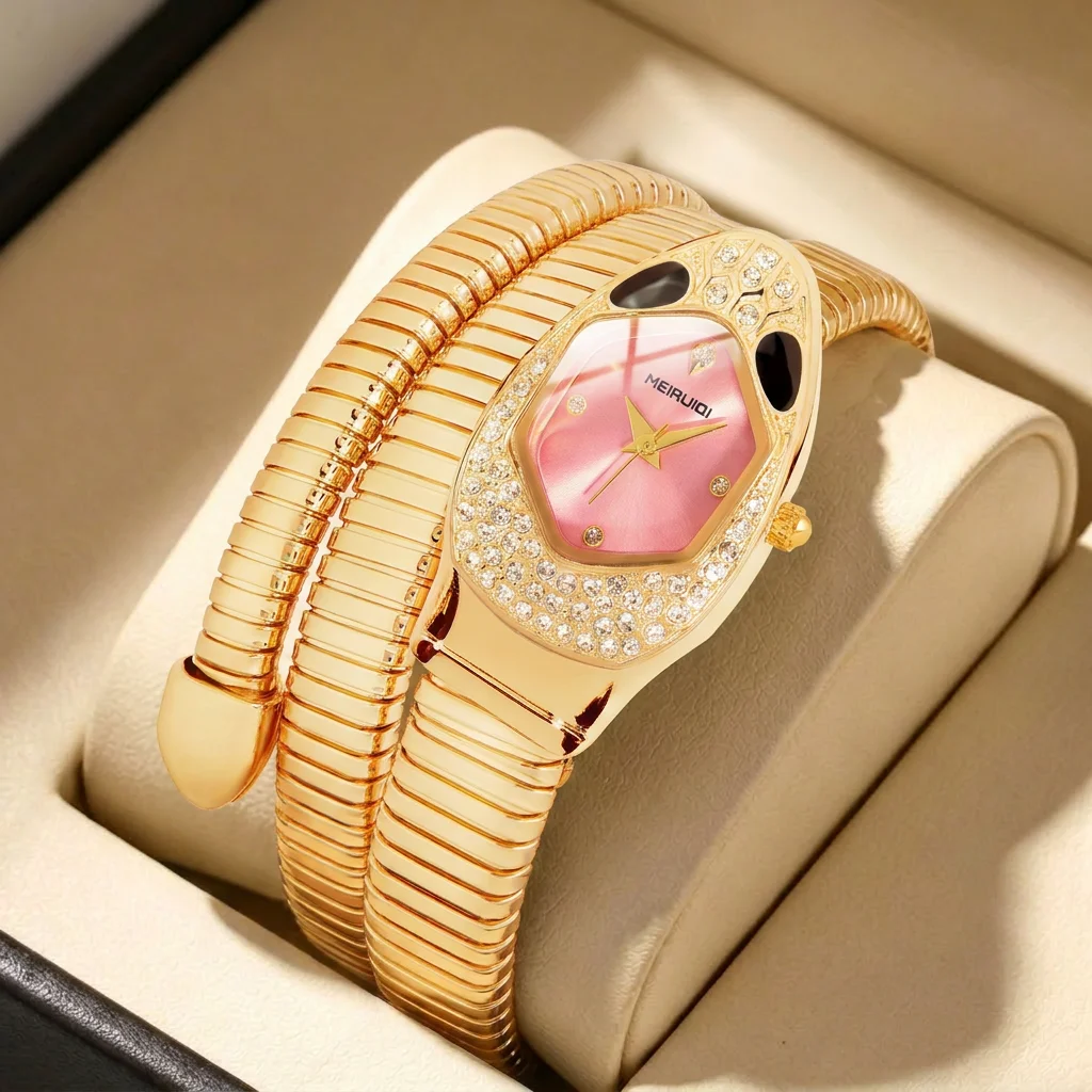 1pcs Women's pink dial alloy strap vintage fashion sparkling bracelet jewelry details Quartz Watch for business party holiday
1pcs Women's pink dial alloy strap vintage fashion sparkling bracelet jewelry details Quartz Watch for business party holiday