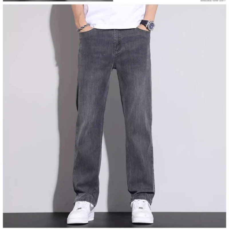 Spring High Quality Men Jeans Trend Loose Straight Denim Pants 2026 New Wide Leg Business Casual Versatile Comfortable Trousers
Spring High Quality Men Jeans Trend Loose Straight Denim Pants 2026 New Wide Leg Business Casual Versatile Comfortable Trousers