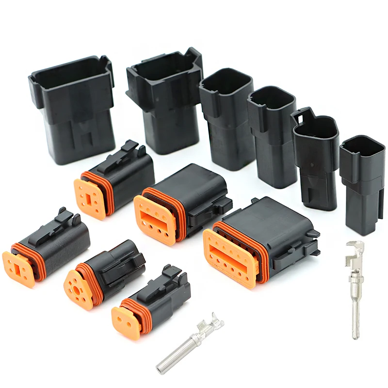 1Set Black DT Type Connector Kit Waterproof Wire Connector set DT06-2S/DT04-2P 2P 3P 4P 6P 8P 12P Sealed Plug
1Set Black DT Type Connector Kit Waterproof Wire Connector set DT06-2S/DT04-2P 2P 3P 4P 6P 8P 12P Sealed Plug