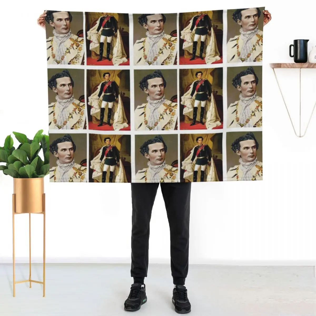 Bavarian King Ludwig II Throw Blanket Lightweight Warm Blanket for Indoor Outdoor Use
Bavarian King Ludwig II Throw Blanket Lightweight Warm Blanket for Indoor Outdoor Use
