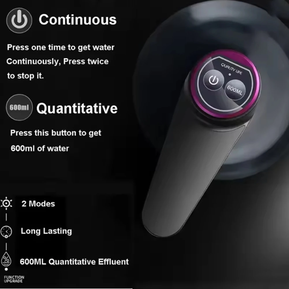 B98A-Портативный диспенсер для воды на 5 галлонов с USB-зарядкой-автоматический электрический насос, подходящий для домашнего, офиса и наружного использования 
B98A-Портативный диспенсер для воды на 5 галлонов с USB-зарядкой-автоматический электрический насос, подходящий для домашнего, офиса и наружного использования