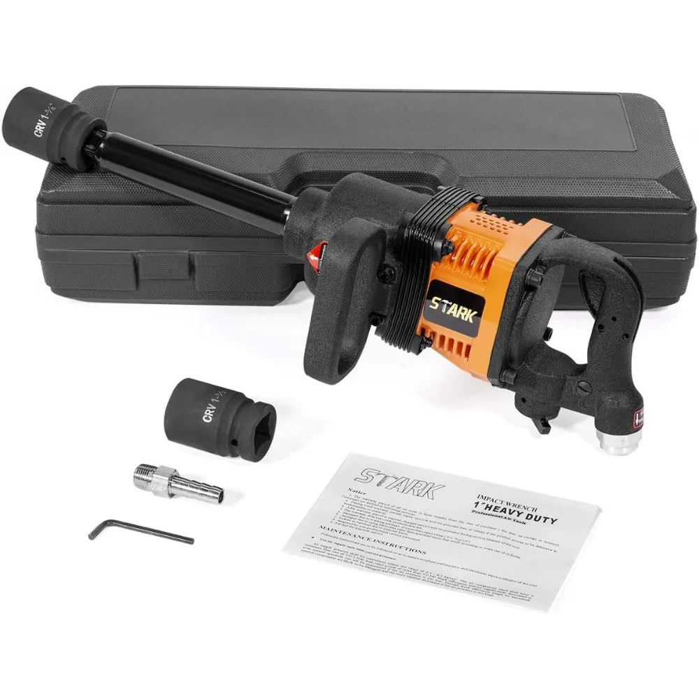 1" inch Heavy Duty Air Impact Wrench Gun Long Shank Pneumatic Truck (38mm & 41mm Socket) with Carrying Case
1" inch Heavy Duty Air Impact Wrench Gun Long Shank Pneumatic Truck (38mm & 41mm Socket) with Carrying Case