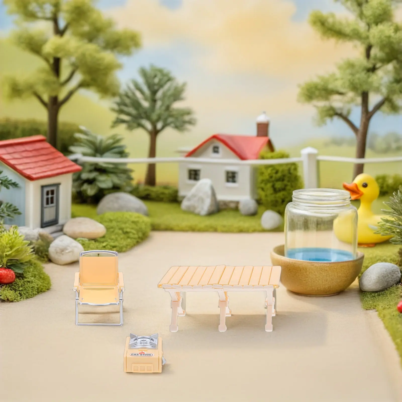 2Sets Dollhouse Camping Furniture Set Miniature Picnic Decor Folding Chairs Bbq Grill Outdoor Playset Compact Storage Creative
2Sets Dollhouse Camping Furniture Set Miniature Picnic Decor Folding Chairs Bbq Grill Outdoor Playset Compact Storage Creative