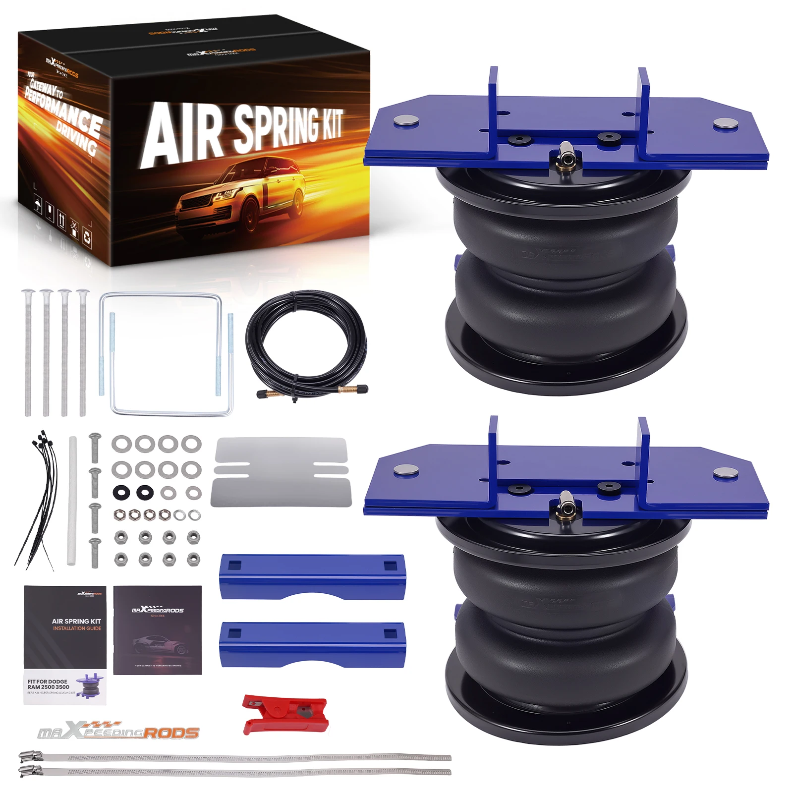 Rear Air Helper Spring Leveling Suspension Kit For Ram 2500 AWD 2011-
Rear Air Helper Spring Leveling Suspension Kit For Ram 2500 AWD 2011-
