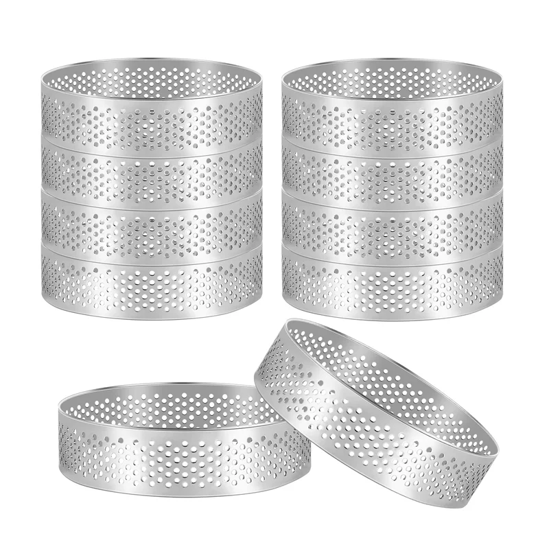 A74U 15 Pack Tart Ring Heat-Resistant Perforated Cake Mousse Ring Round Ring Baking Doughnut Tools Stainless Steel
A74U 15 Pack Tart Ring Heat-Resistant Perforated Cake Mousse Ring Round Ring Baking Doughnut Tools Stainless Steel