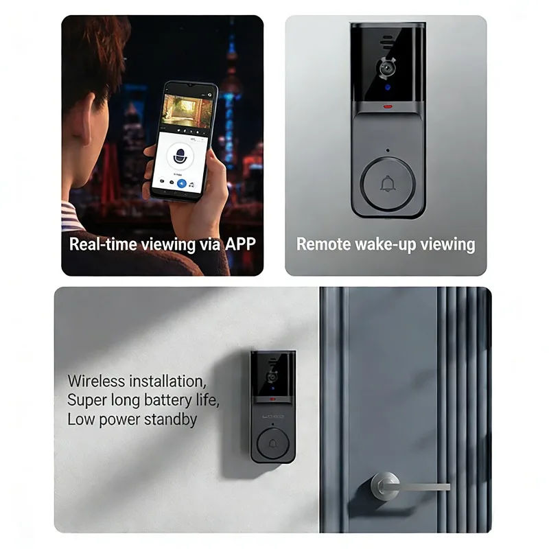 Tuya WiFi Video Intercom Wireless Smart Doorbell Video Security Camera Night Vision Two-Way Audio Door Bell Surveillance Camera