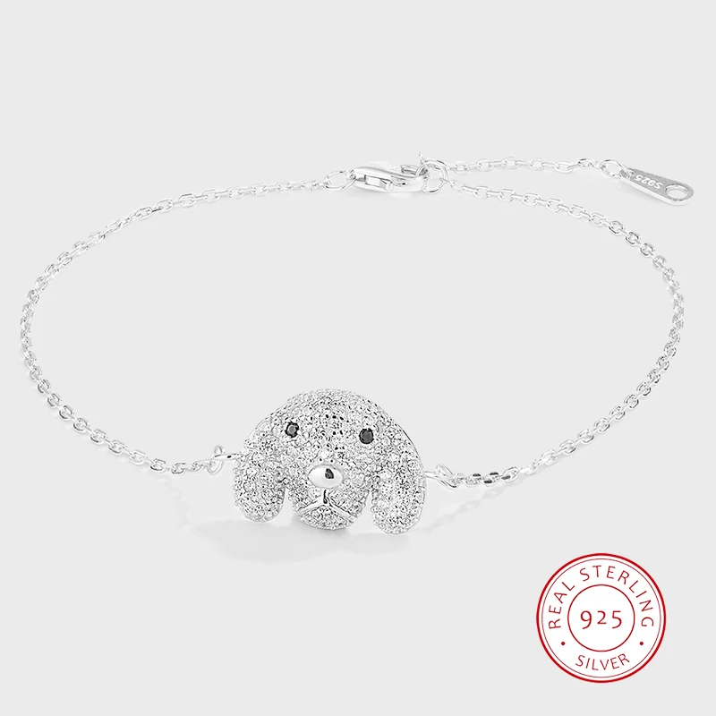 Fashionable Classic Authentic S925 Silver Full-diamond Puppy Couple Bracelet Commuting Exquisite and Versatile
Fashionable Classic Authentic S925 Silver Full-diamond Puppy Couple Bracelet Commuting Exquisite and Versatile