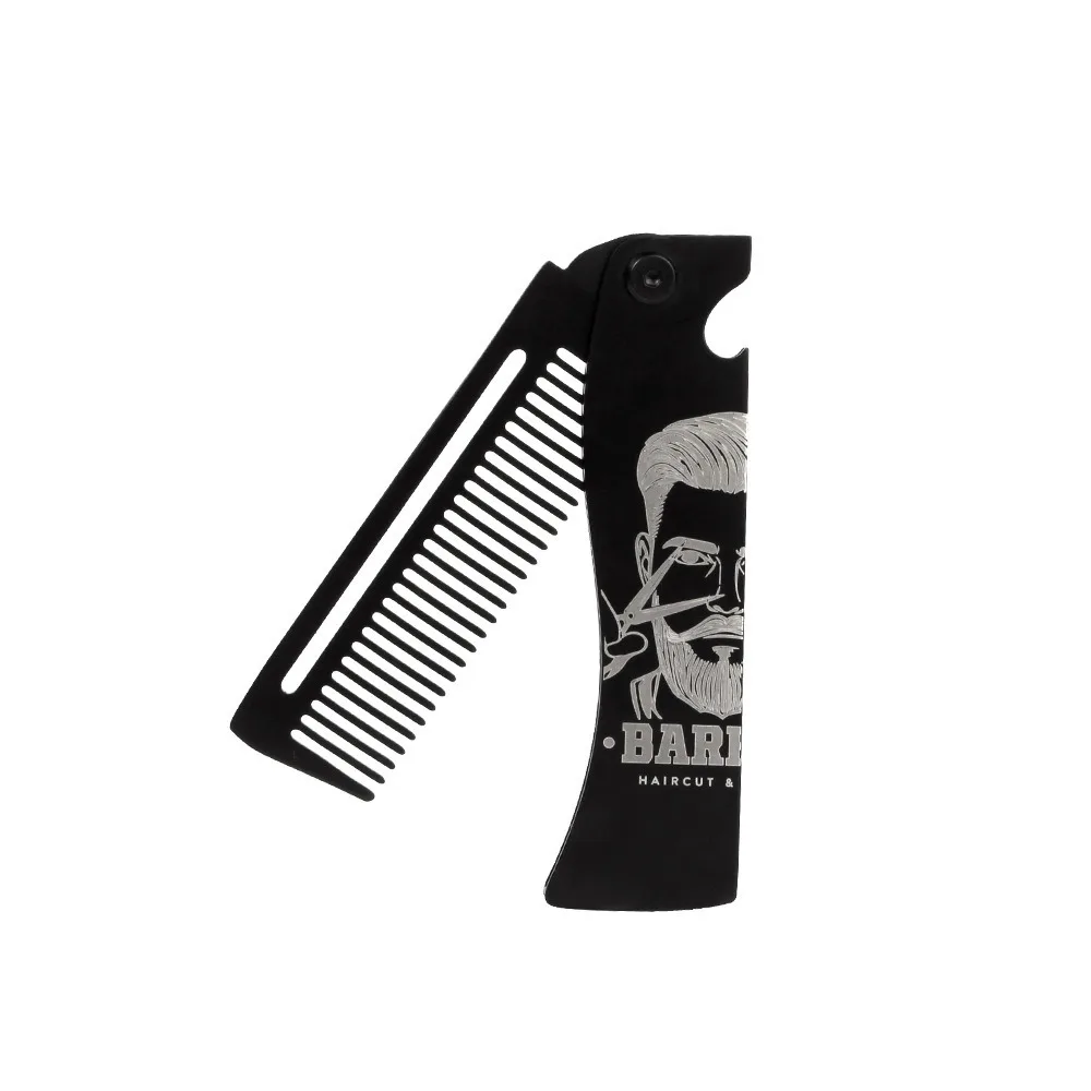 Hairdressing Portable Steel Combs Oil Head Comb Moustache Folding Pocket Beard Combs Barber Tools Durable Hair Styling Comb
Hairdressing Portable Steel Combs Oil Head Comb Moustache Folding Pocket Beard Combs Barber Tools Durable Hair Styling Comb