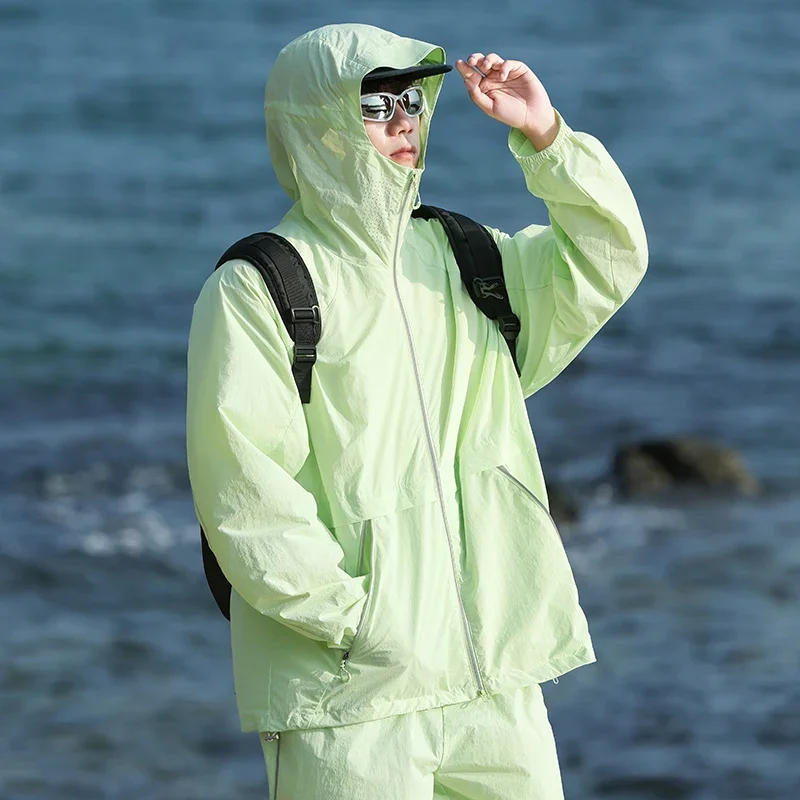 Quick Dry Jacket Outdoor Sun-Protective Coat Men Casual Jacket Men Streetwear Korean Fashion Coat Hooded Bomber Jacket F-620
Quick Dry Jacket Outdoor Sun-Protective Coat Men Casual Jacket Men Streetwear Korean Fashion Coat Hooded Bomber Jacket F-620