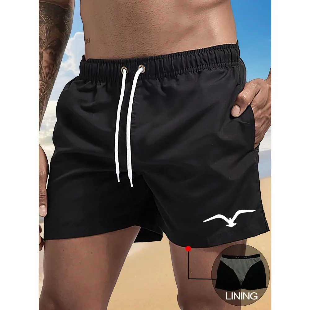Men'S Seagull Print Casual Shorts With Drawstring Waistband, Made Of Quick-Dry Fabric With Mesh Lining. Ideal For Summer Beach, Pool, And Outdoor Activities. Sporty Style, Smooth Texture, Lightweight And ComfortableMen'S, Boys', Men'S Plus Size, Full Size
Men'S Seagull Print Casual Shorts With Drawstring Waistband, Made Of Quick-Dry Fabric With Mesh Lining. Ideal For Summer Beach, Pool, And Outdoor Activities. Sporty Style, Smooth Texture, Lightweight And ComfortableMen'S, Boys', Men'S Plus Size, Full Size