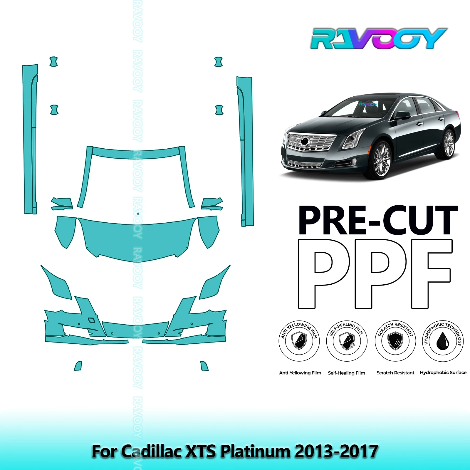 8.5Mil Precut Paint Protection Film PPF Clear Bra Front Kit For Cadillac XTS Platinum 2013-2017
8.5Mil Precut Paint Protection Film PPF Clear Bra Front Kit For Cadillac XTS Platinum 2013-2017