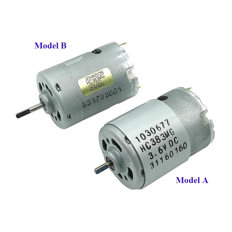 JOHNSON HC383MG Mini RS-380 Motor DC 3V-3.6V / DC 6V-12V High Speed Large Torque 28mm Electric Motor DIY Screwdriver Drill Tools
JOHNSON HC383MG Mini RS-380 Motor DC 3V-3.6V / DC 6V-12V High Speed Large Torque 28mm Electric Motor DIY Screwdriver Drill Tools
