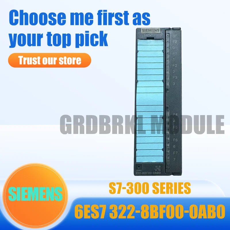 New Original SIEMENS 6ES7322-8BF00-0AB0 6ES7 322-8BF00-0AB0 SIMATIC S7-300 SM322 Digital Output Module 8DO 24VDC 0.5A
New Original SIEMENS 6ES7322-8BF00-0AB0 6ES7 322-8BF00-0AB0 SIMATIC S7-300 SM322 Digital Output Module 8DO 24VDC 0.5A