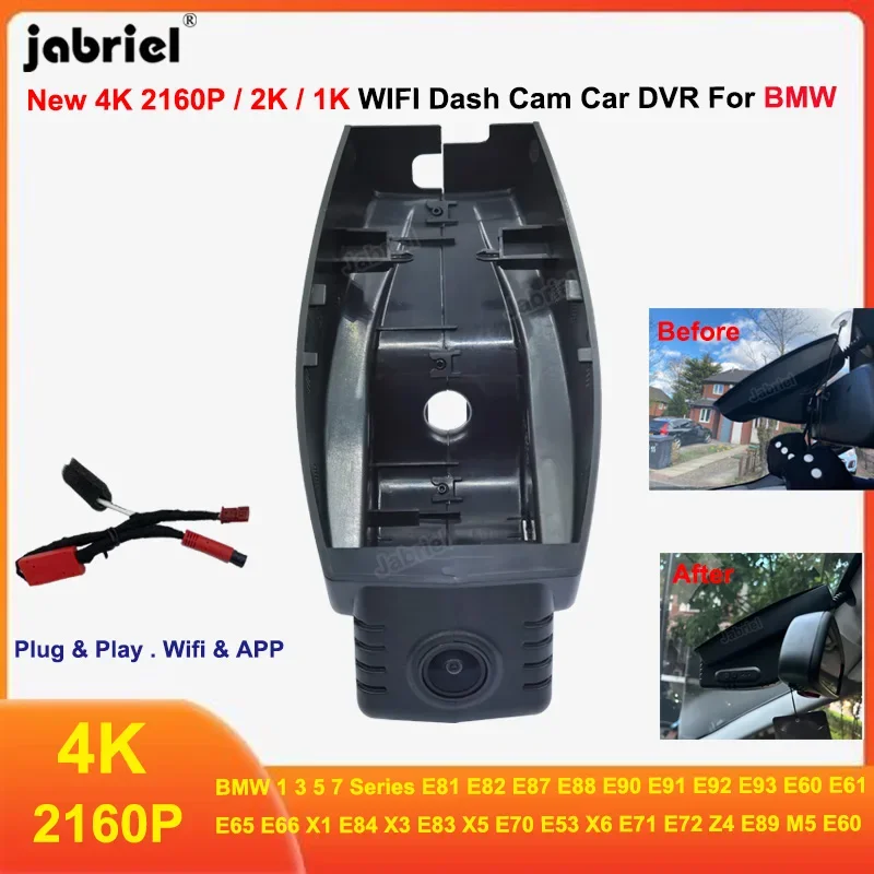 Для BMW E81 E82 E87 E88 E90 E91 E92 E93 E60 E61 E65 E66 X1 E84 X3 E83 X5 E70 E53 E71 E72 E89 E60 F25 F10 F11 4K Автомобильный видеорегистратор Dash Cam
Для BMW E81 E82 E87 E88 E90 E91 E92 E93 E60 E61 E65 E66 X1 E84 X3 E83 X5 E70 E53 E71 E72 E89 E60 F25 F10 F11 4K Автомобильный видеорегистратор Dash Cam