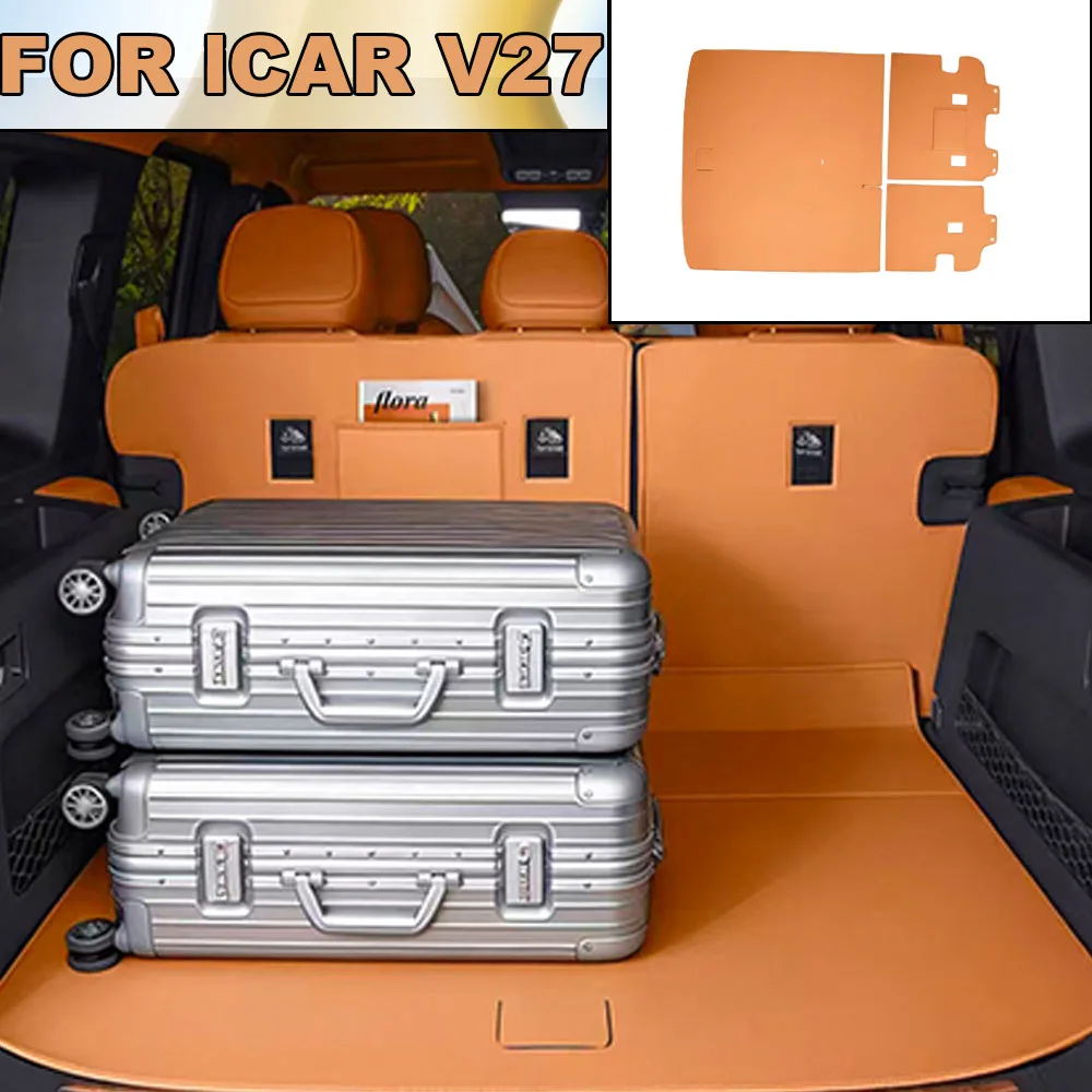 Wear Resistant Leather Trunk Floor & Seat Back Protective Mat For Chery ICAR V27 2026-2027
Wear Resistant Leather Trunk Floor & Seat Back Protective Mat For Chery ICAR V27 2026-2027