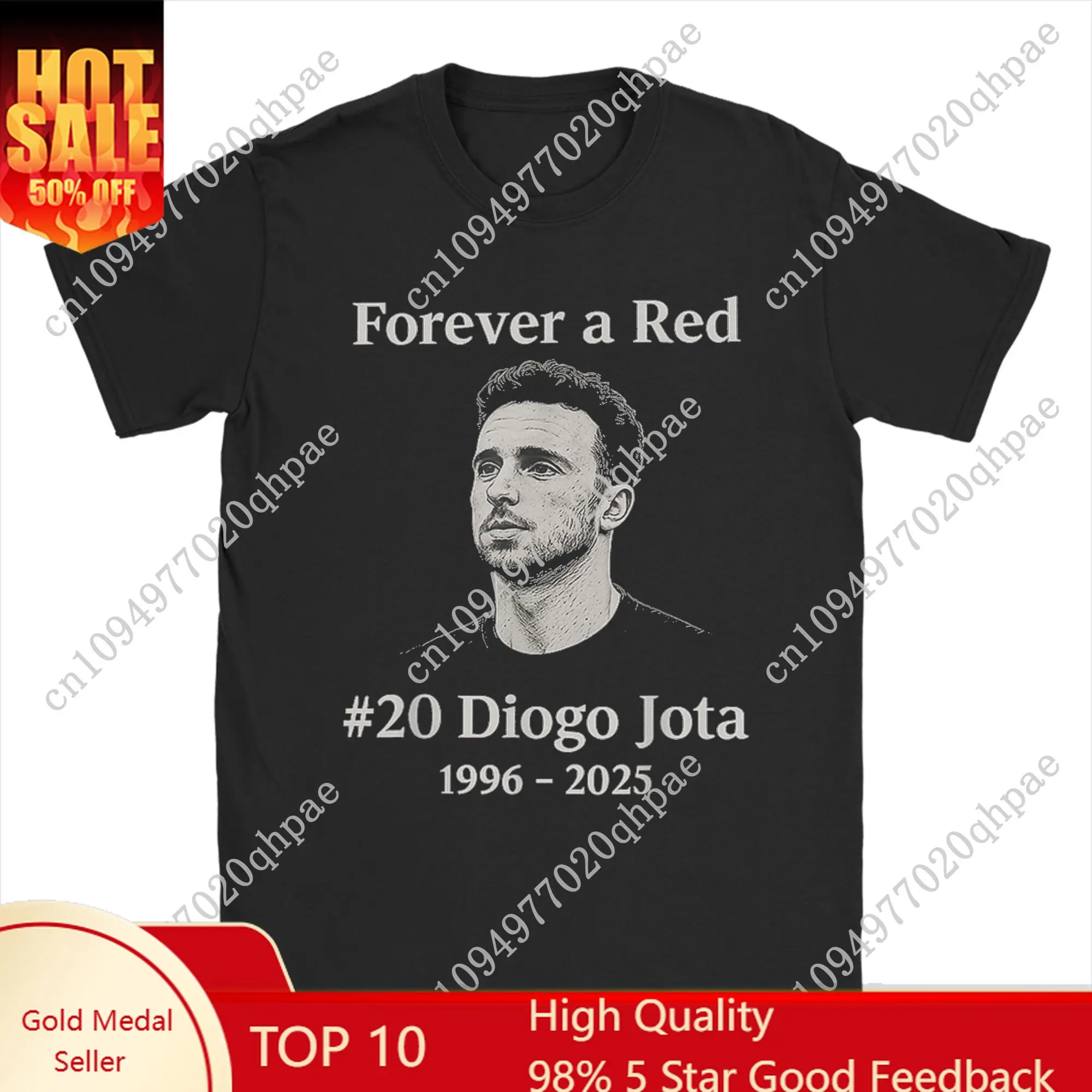 Forever A Red Diogo Jota in Memory T Shirt for Men 100% Cotton Leisure T-Shirt O Neck RIP 1996-2025 Tees Short Sleeve Tops Gift
Forever A Red Diogo Jota in Memory T Shirt for Men 100% Cotton Leisure T-Shirt O Neck RIP 1996-2025 Tees Short Sleeve Tops Gift