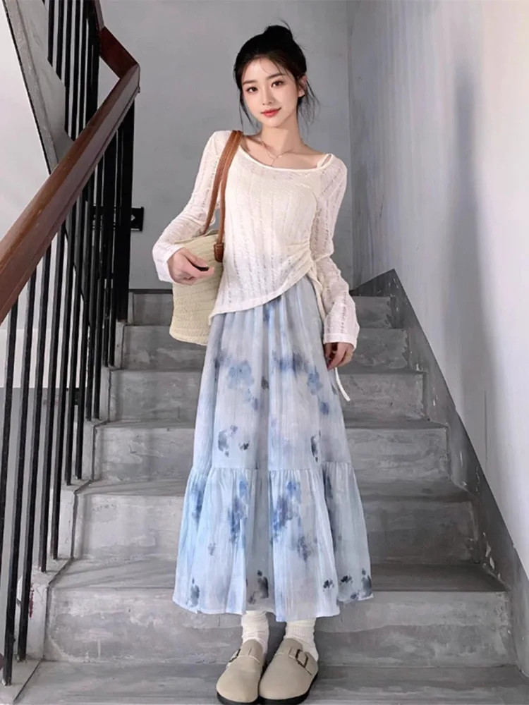 Летний красивый комплект с маленькой юбкой, женский элитный этнический туристический комплект, окрашенная юбка, длинный све, круглый костюм из двух предметов
Летний красивый комплект с маленькой юбкой, женский элитный этнический туристический комплект, окрашенная юбка, длинный све, круглый костюм из двух предметов