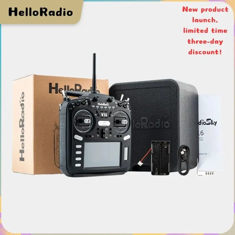 HelloRadio New V16 PRO MAX Transmitter ELRS 4in1 2.4GHz Left Hand Throttle Remote Control for Airplane FPV Racing Drone Aircraft
HelloRadio New V16 PRO MAX Transmitter ELRS 4in1 2.4GHz Left Hand Throttle Remote Control for Airplane FPV Racing Drone Aircraft