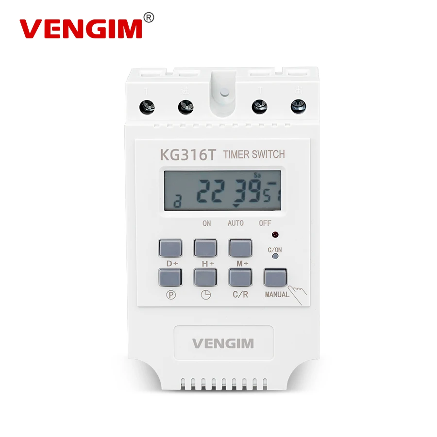 Digital Timer Switch Relay, Weekly 7 Days Electronic Programmable Timer, Time Controllor AC 220V 16A, Din Rail Mount
Digital Timer Switch Relay, Weekly 7 Days Electronic Programmable Timer, Time Controllor AC 220V 16A, Din Rail Mount