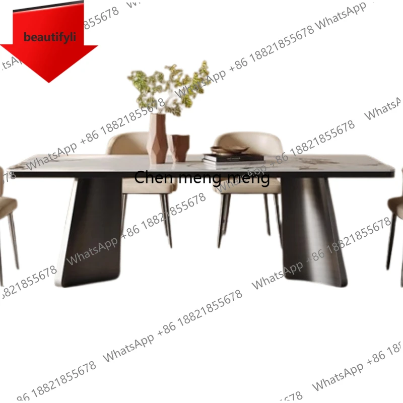 A55 Эстетика Высококачественный ресторанный стол Современный простой легкий роскошный дизайн гостиной Обеденный стол Необычная мебель Muebles для дома
A55 Эстетика Высококачественный ресторанный стол Современный простой легкий роскошный дизайн гостиной Обеденный стол Необычная мебель Muebles для дома