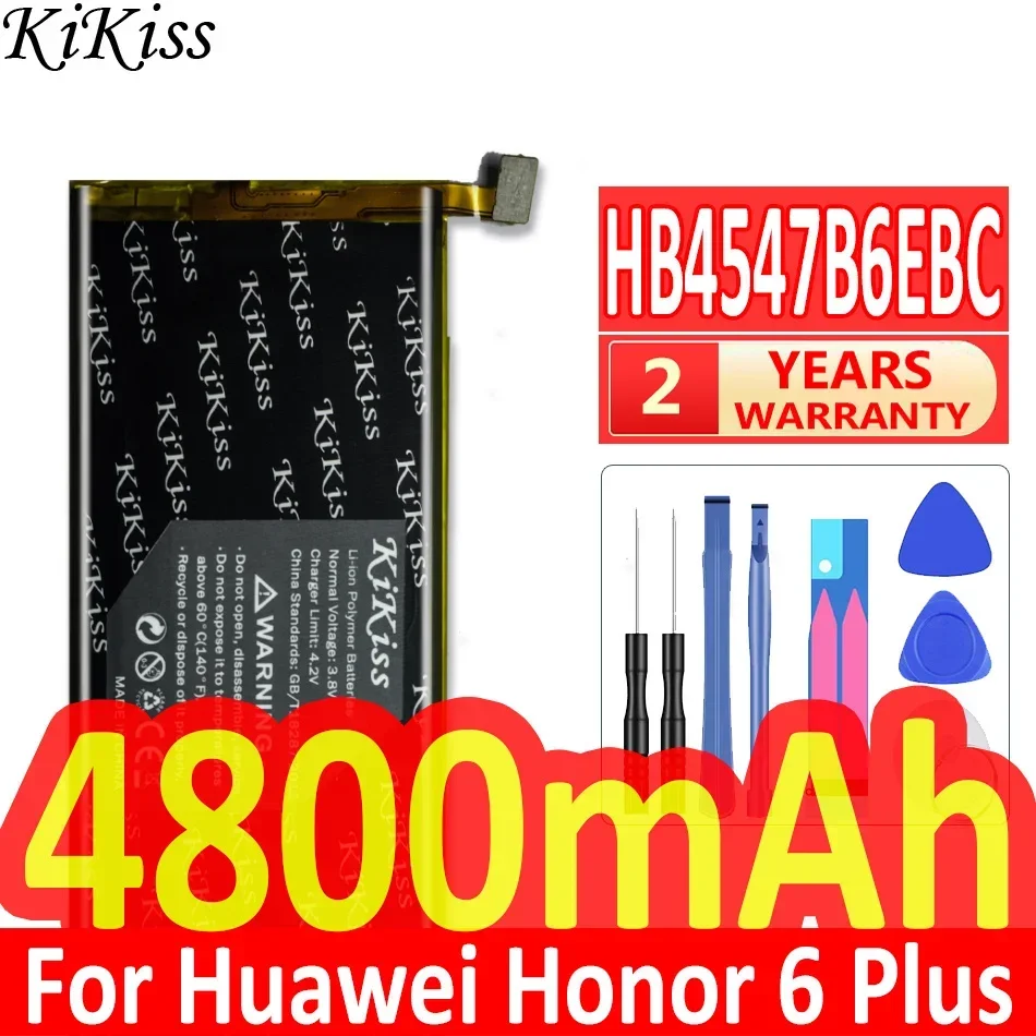 Mobile Phone Battery HB4547B6EBC 4800mAh For Huawei Honor 6 Plus PE TL20 UL00 TL10 CL00 High Compatibility
Mobile Phone Battery HB4547B6EBC 4800mAh For Huawei Honor 6 Plus PE TL20 UL00 TL10 CL00 High Compatibility