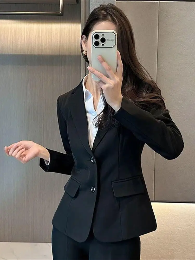 Slim Fit Career Suit Jaet for Women Spring Autumn New Sle Interview Workwear Student Faionable Long Sve Busin Suit
Slim Fit Career Suit Jaet for Women Spring Autumn New Sle Interview Workwear Student Faionable Long Sve Busin Suit
