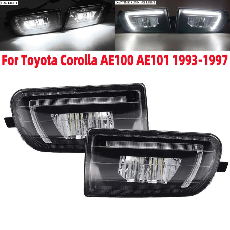 1Pair Car LED Front Fog Light Super Bright Fog Lamp Daytime Running Lights for Toyota Corolla AE100 AE101 1993-1997
1Pair Car LED Front Fog Light Super Bright Fog Lamp Daytime Running Lights for Toyota Corolla AE100 AE101 1993-1997