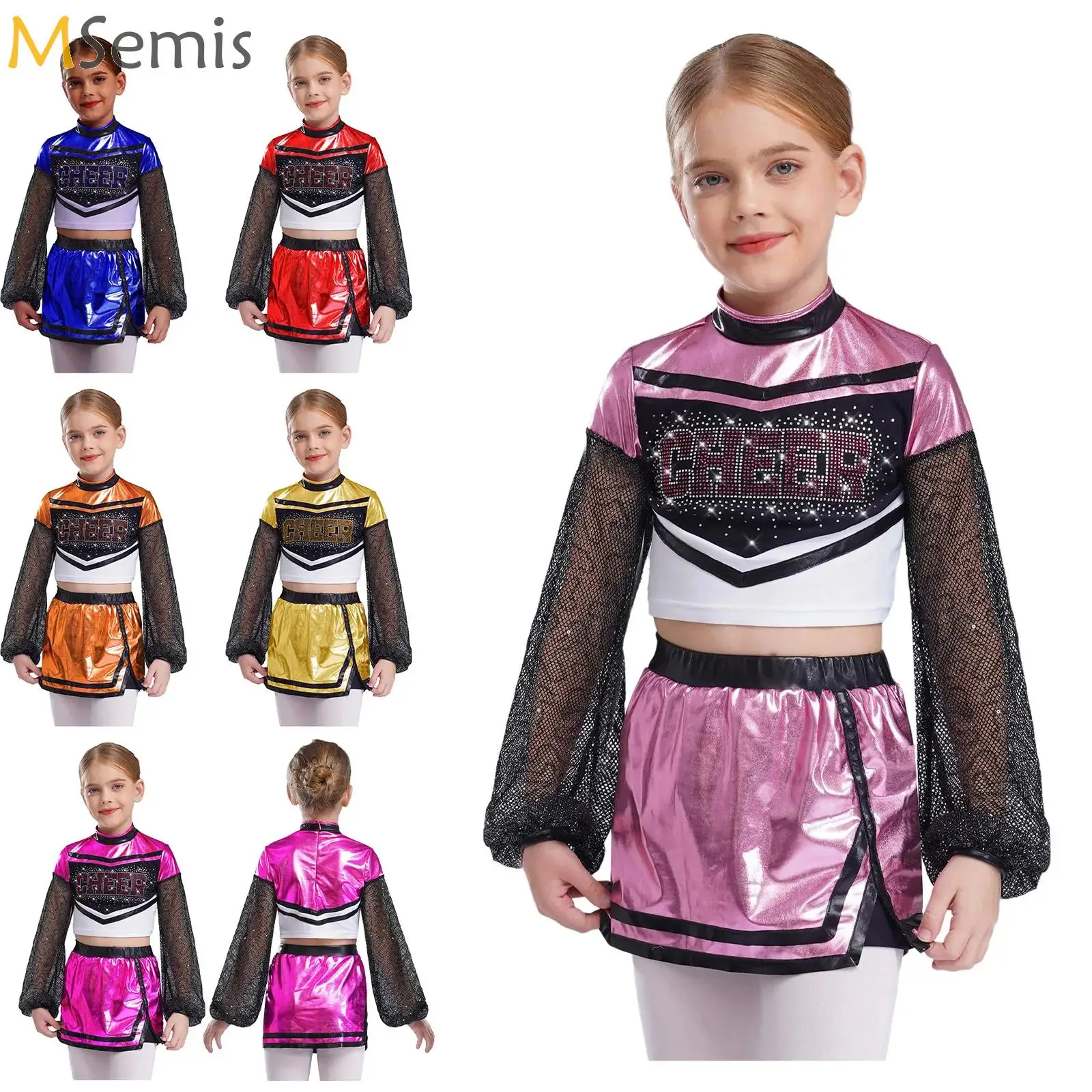 Girls Cheerleader Uniform Costume Set Halloween Cheerleading Fancy Dress Up for Birthday Party Cheer Uniform School Performance
Girls Cheerleader Uniform Costume Set Halloween Cheerleading Fancy Dress Up for Birthday Party Cheer Uniform School Performance