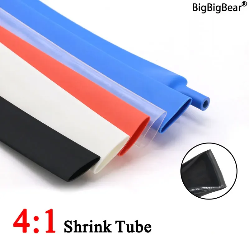 1M ID 4 6 8 12 16 20 24 32 40 52 mm Heat Shrink Tube with Glue Adhesive Lined 4:1 Dual Wall Tubing Sleeve Wrap Wire Cable kit
1M ID 4 6 8 12 16 20 24 32 40 52 mm Heat Shrink Tube with Glue Adhesive Lined 4:1 Dual Wall Tubing Sleeve Wrap Wire Cable kit