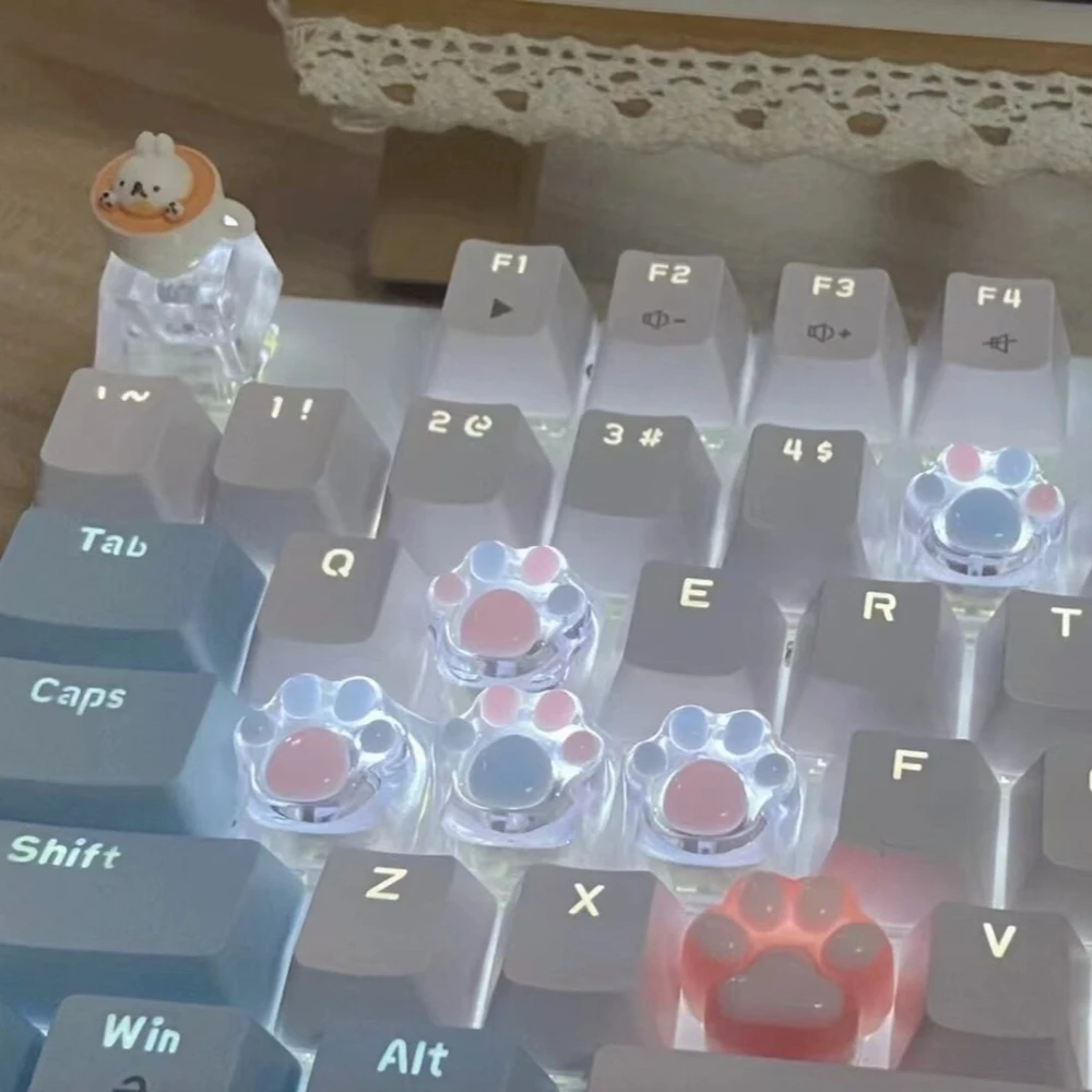 Transparent Key Cap Cute Pink Cat Claw Keycaps Resin Key Caps for MX Shaft Mechanical Keyboard Girlish Keycaps Kawaii Key Cap
Transparent Key Cap Cute Pink Cat Claw Keycaps Resin Key Caps for MX Shaft Mechanical Keyboard Girlish Keycaps Kawaii Key Cap