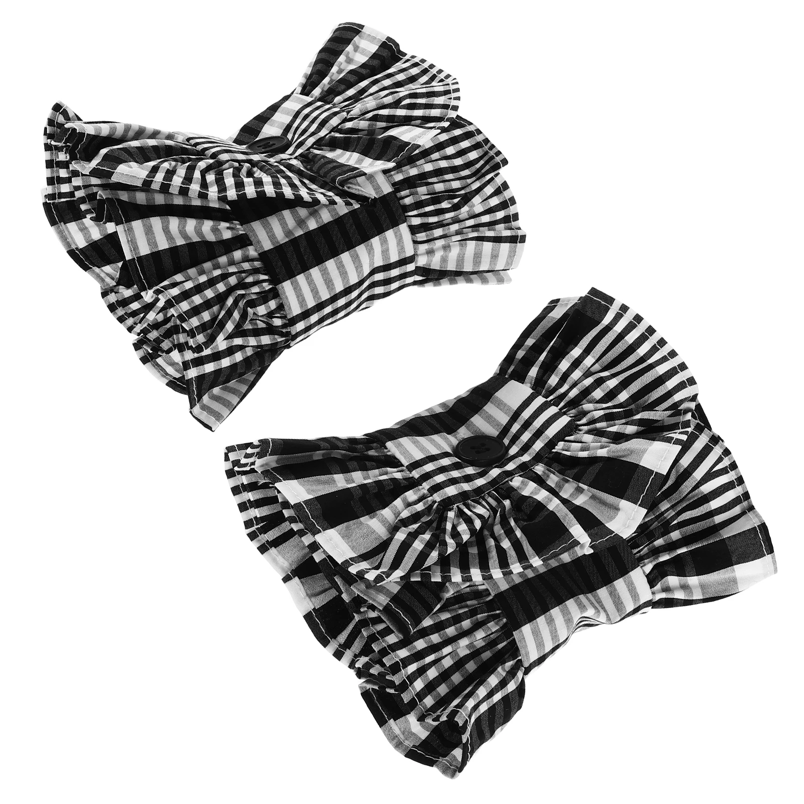 Fake Sleeves Decorative Cuff Shirt Plaid Ruffle Pleats Cotton Garments Detachable Sleeve Design Fashion Accessories
Fake Sleeves Decorative Cuff Shirt Plaid Ruffle Pleats Cotton Garments Detachable Sleeve Design Fashion Accessories