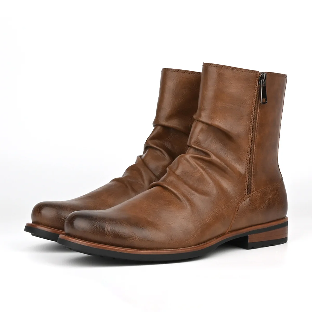Plus Size Pleated Short Men's Chelsea Boots Outdoor Sports Motorcycle Boots Men's Boots
Plus Size Pleated Short Men's Chelsea Boots Outdoor Sports Motorcycle Boots Men's Boots