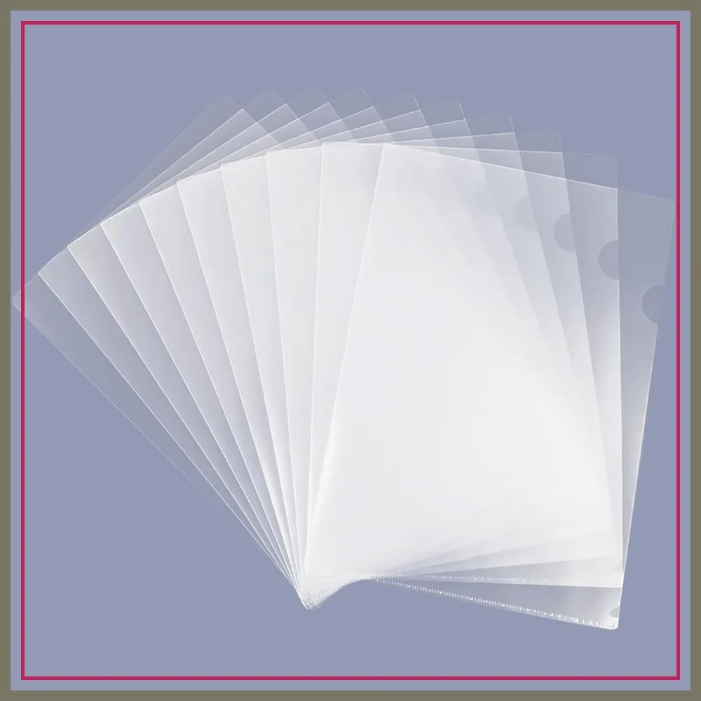 Clear Document Folder Copy Safe Project Pockets for 8.5x11 Letter Size US Paper, 10-100 Pack L-Type Plastic Sleeves Protector
Clear Document Folder Copy Safe Project Pockets for 8.5x11 Letter Size US Paper, 10-100 Pack L-Type Plastic Sleeves Protector