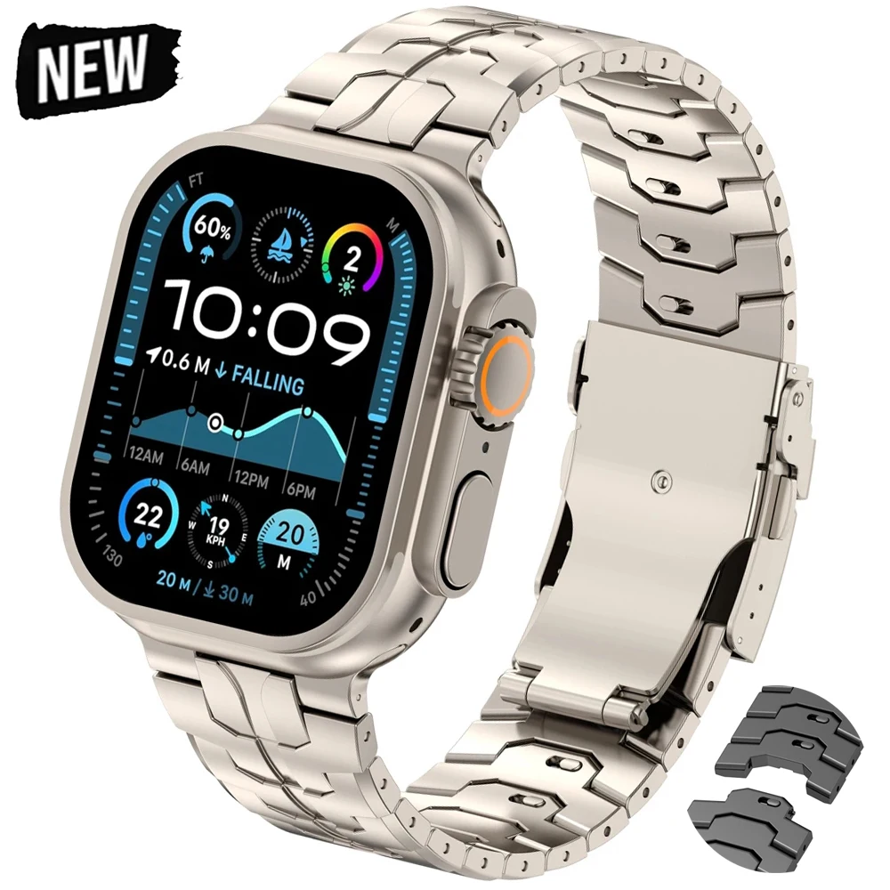 Titanium Band for Apple Watch Ultra 2 49mm 46mm 45mm 45mm Strap Quick Fit Link Bracelet for iWatch Series 10 42mm 9 8 6 7 5 4 se
Titanium Band for Apple Watch Ultra 2 49mm 46mm 45mm 45mm Strap Quick Fit Link Bracelet for iWatch Series 10 42mm 9 8 6 7 5 4 se