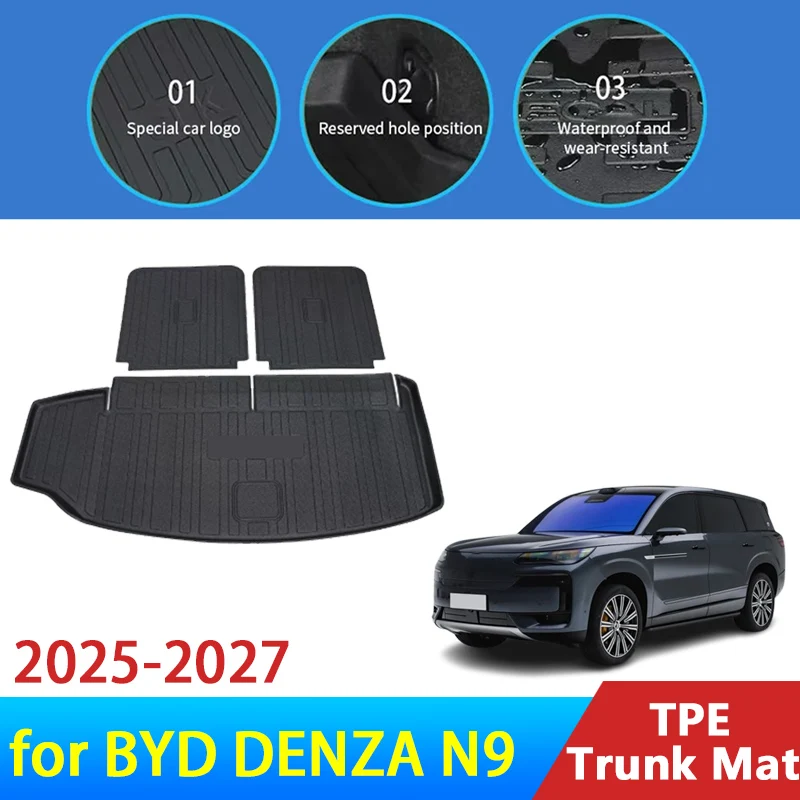 Car TPE Trunk Mat For BYD DENZA N9 2025 2026 2027 Luggage Mat Auto Boot Mats Storage Pad Tail Liner Wear-Resistant Accessories
Car TPE Trunk Mat For BYD DENZA N9 2025 2026 2027 Luggage Mat Auto Boot Mats Storage Pad Tail Liner Wear-Resistant Accessories
