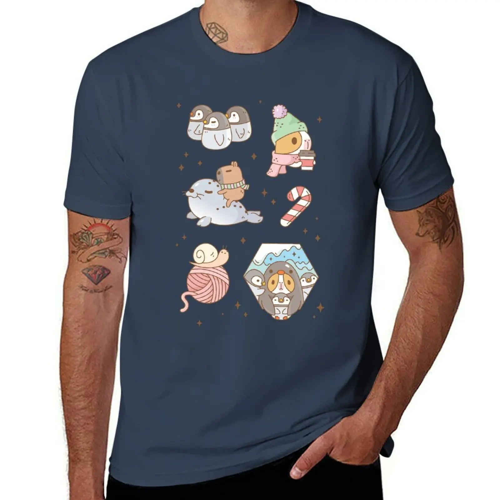 Bubu the Guinea pig, South Pole Holiday T-Shirt Big and Tall Casual T-Shirt
Bubu the Guinea pig, South Pole Holiday T-Shirt Big and Tall Casual T-Shirt
