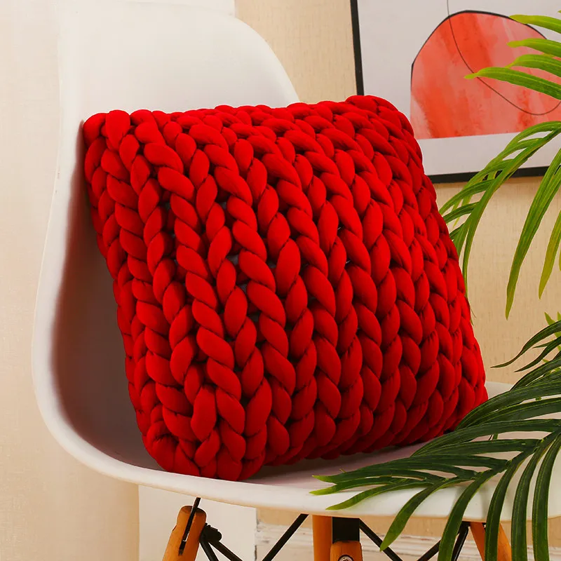 Sofa Chair Decor Cushion Hand Woven Rest Solid Car Seat Back Cushion Hand Knitted Office Fluffy Throw Pillow Toys Doll Present
Sofa Chair Decor Cushion Hand Woven Rest Solid Car Seat Back Cushion Hand Knitted Office Fluffy Throw Pillow Toys Doll Present