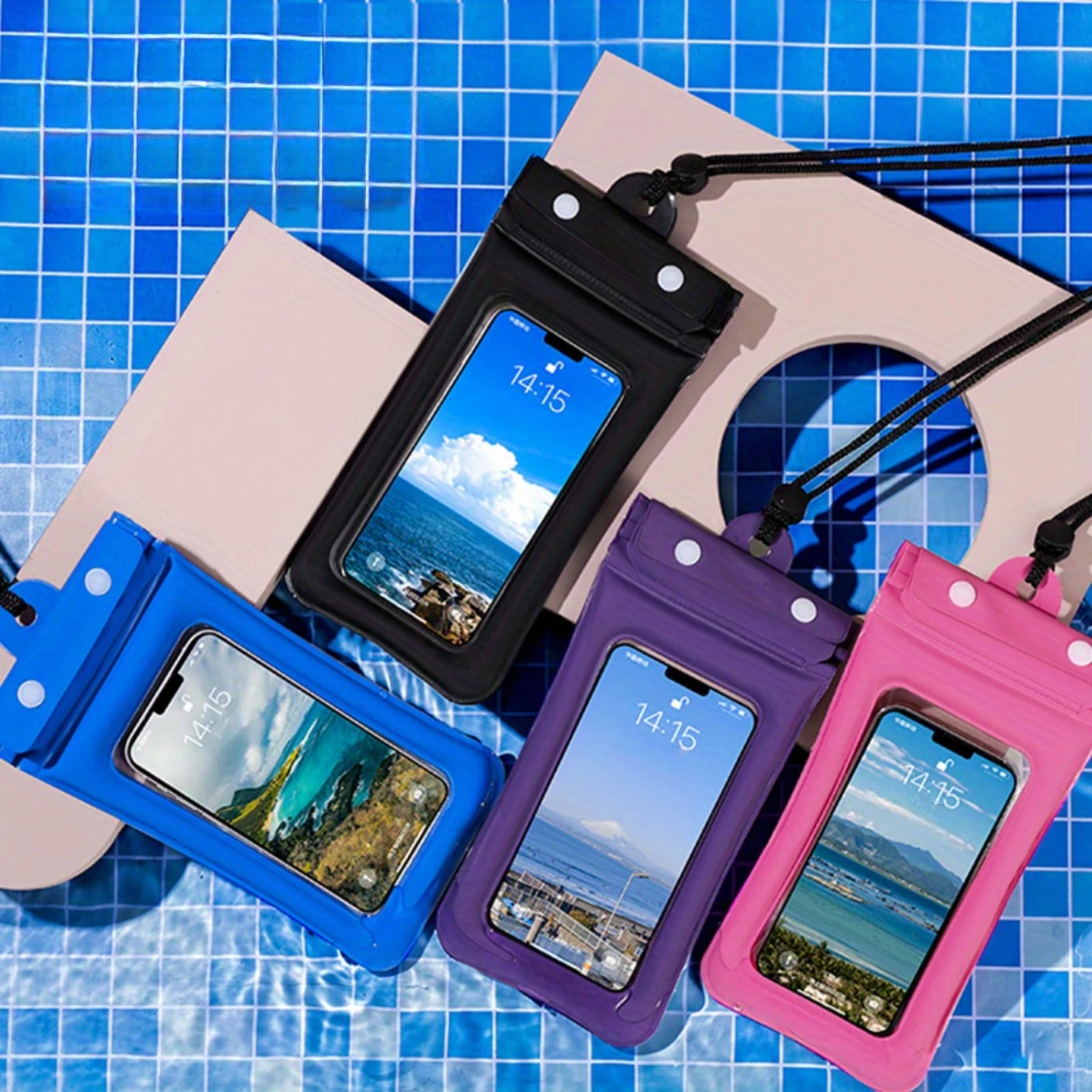 3-Piece Waterproof Phone Pouch With Triple Seal And Safety Cushion Safeguard, Durable Pvc Capture Every Moment, No Matter The
3-Piece Waterproof Phone Pouch With Triple Seal And Safety Cushion Safeguard, Durable Pvc Capture Every Moment, No Matter The
