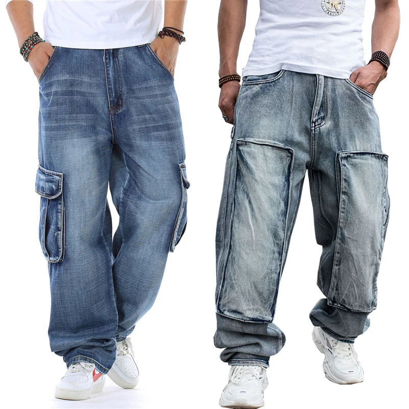 Jeans Men Men's Straight Denim Cargo Pants Biker Jeans Men Baggy Loose Blue Jeans With Side Pocket
Jeans Men Men's Straight Denim Cargo Pants Biker Jeans Men Baggy Loose Blue Jeans With Side Pocket