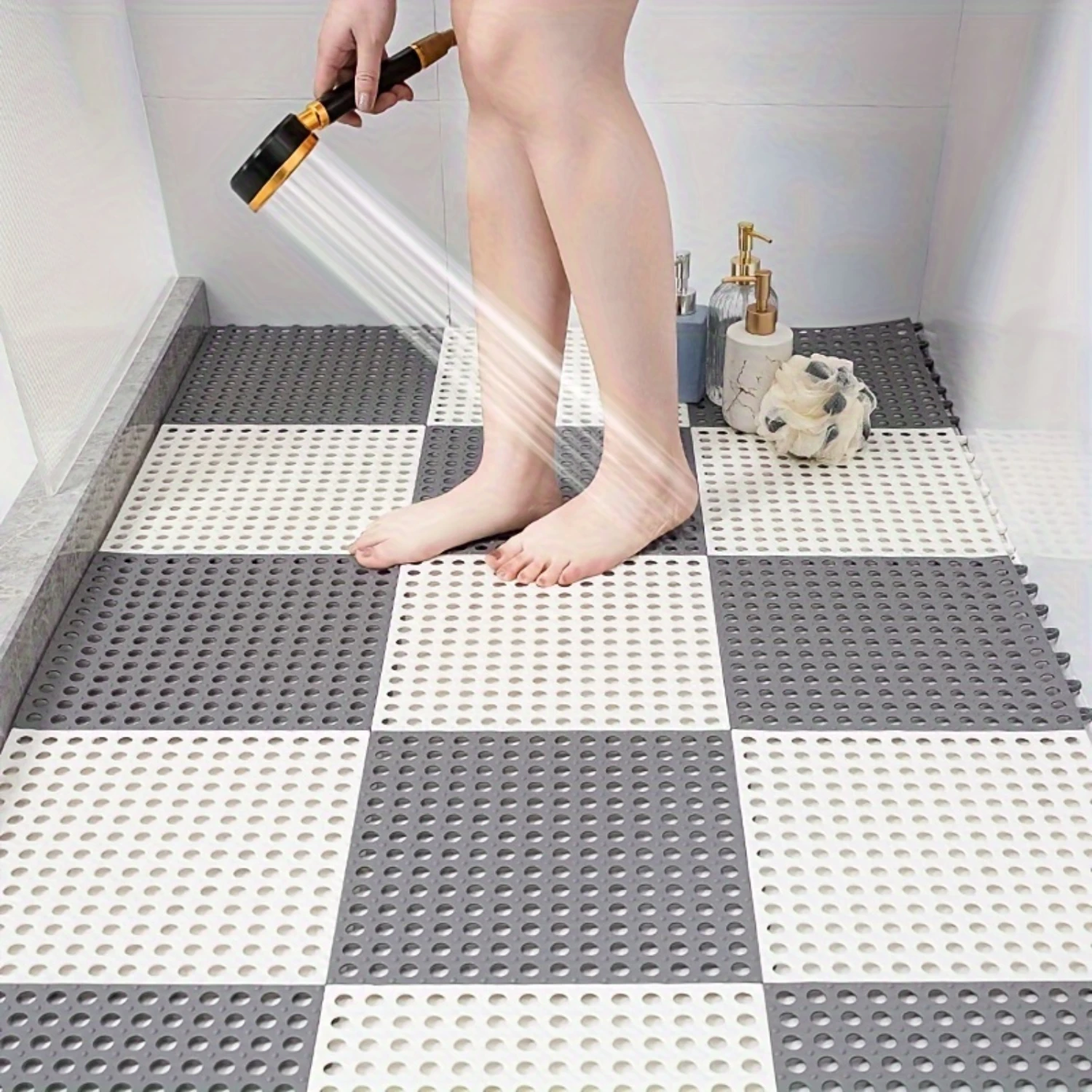 12pcs Non-slip PVC Bathroom Mat with Drain Holes, Waterproof Insulation 30x30cm Floor Mat for Shower Room, Bathroom Accessories
12pcs Non-slip PVC Bathroom Mat with Drain Holes, Waterproof Insulation 30x30cm Floor Mat for Shower Room, Bathroom Accessories
